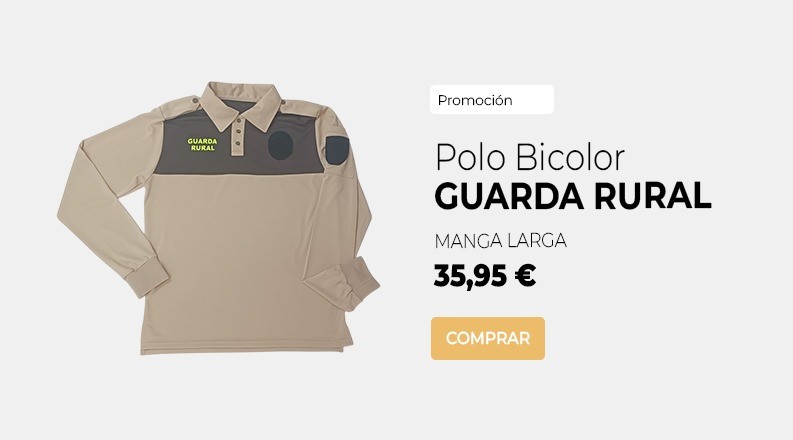 Polo bicolor Guarda Rural manga larga